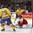 TORONTO, CANADA - DECEMBER 26: Sweden's Adrian Kempe #29 and Axel Holmstrom #25 celebrate after a third period goal against Czech Republic's Vitek Vanecek #2 during preliminary round action at the 2015 IIHF World Junior Championship. (Photo by Andre Ringuette/HHOF-IIHF Images)


